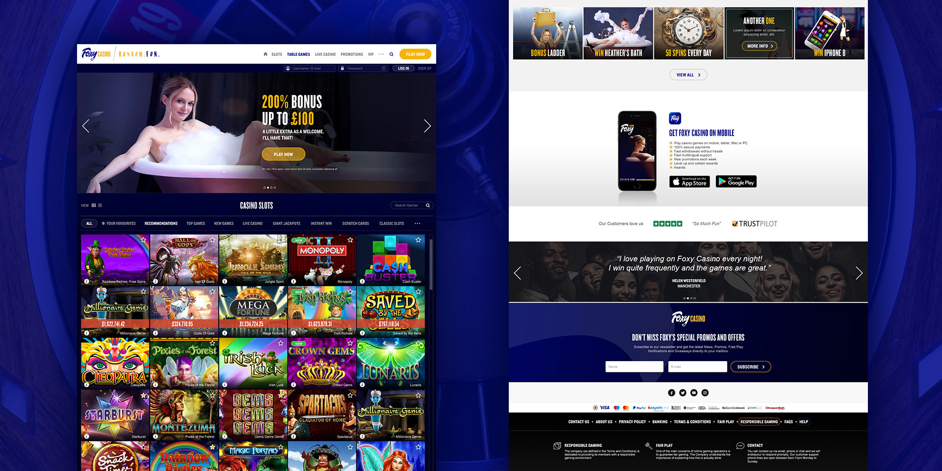 Foxy Casino Website