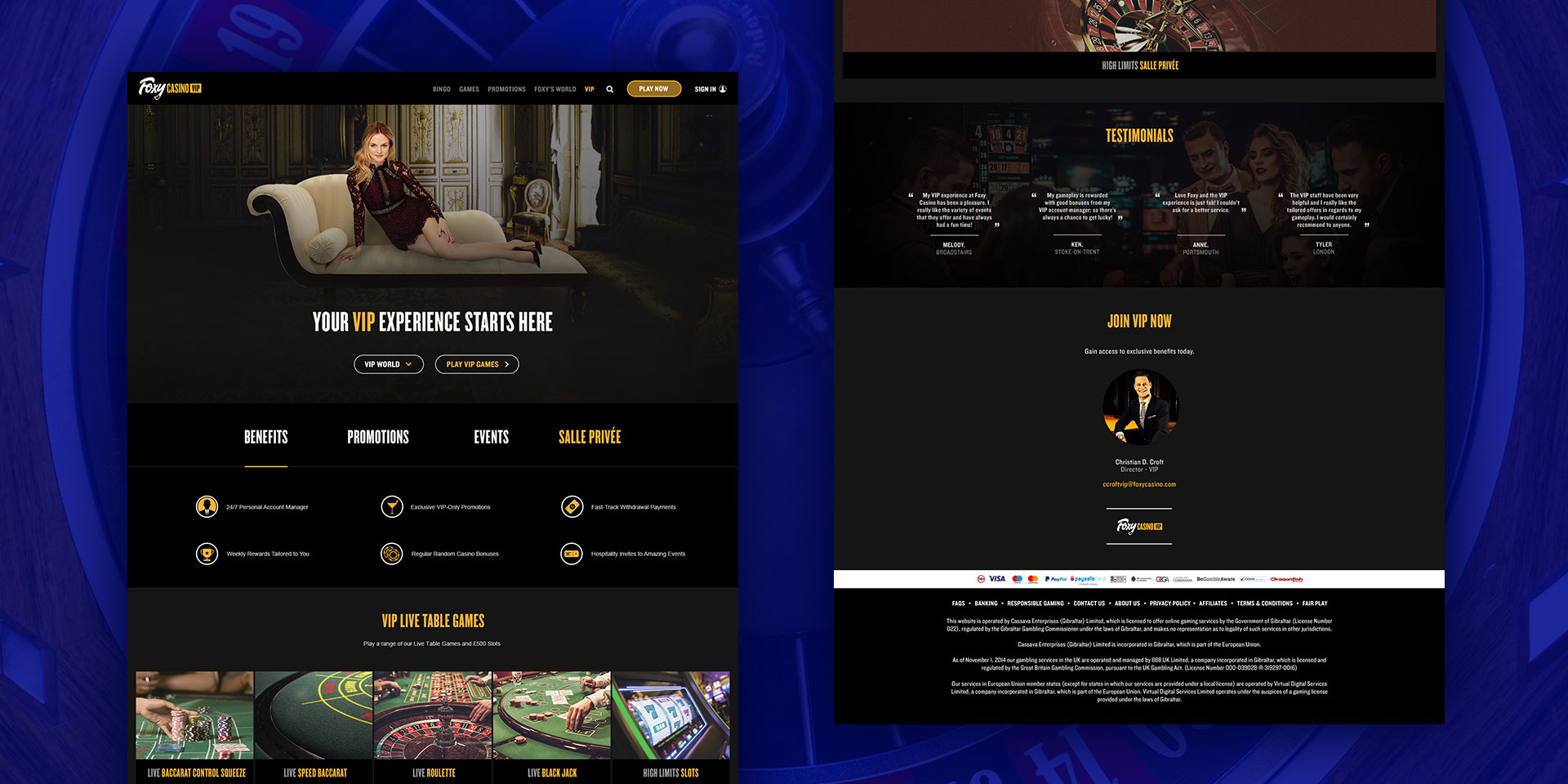 Foxy Casino Website